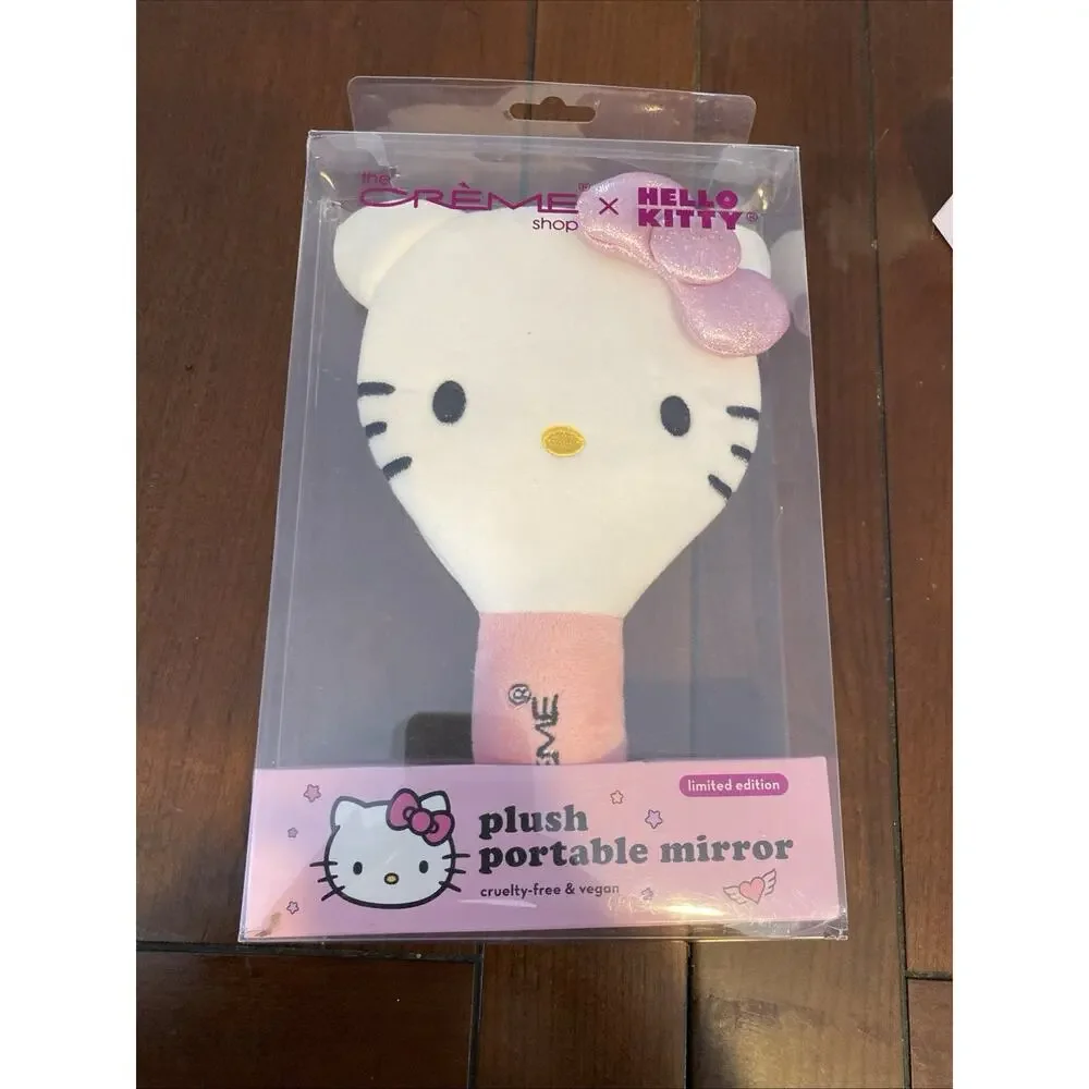 Sanrio Hello Kitty x The Crème Shop • Plush Portable Makeup Mirror (Handheld)